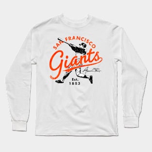 Retro Giants Willie Mays Long Sleeve T-Shirt